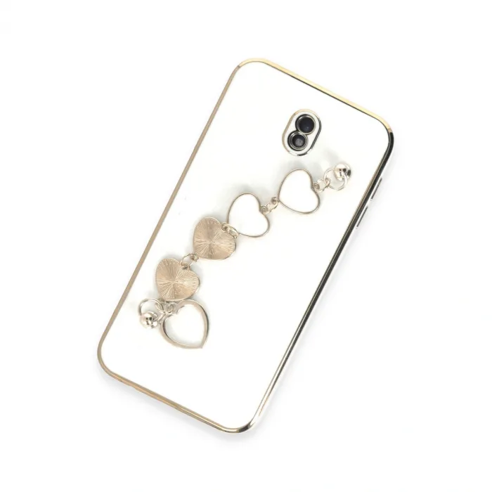 Samsung Galaxy J7 Pro / J730 Kılıf Esila Silikon - Beyaz