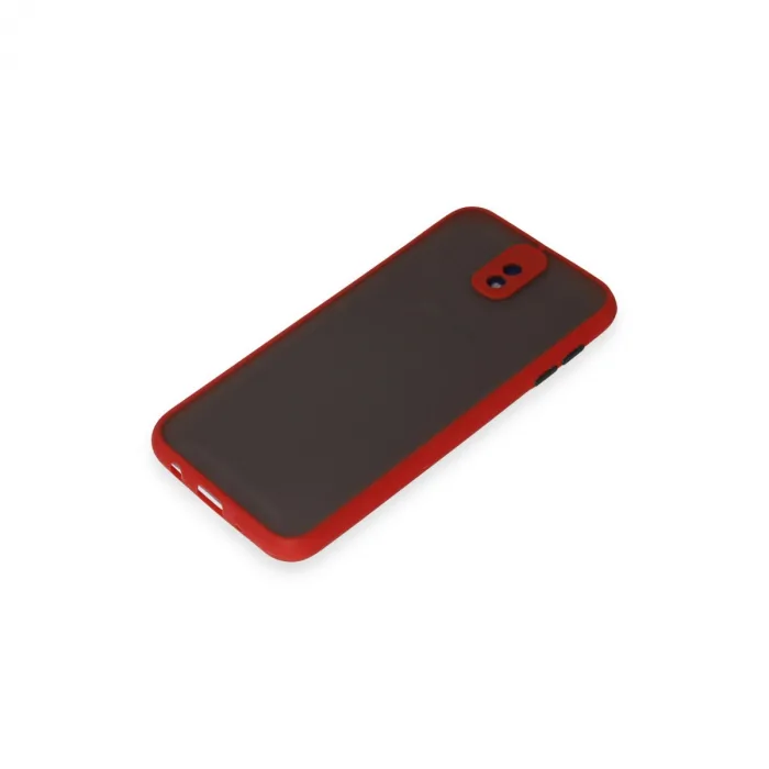 Samsung Galaxy J7 Pro / J730 Kılıf Montreal Silikon Kapak - Kırmızı