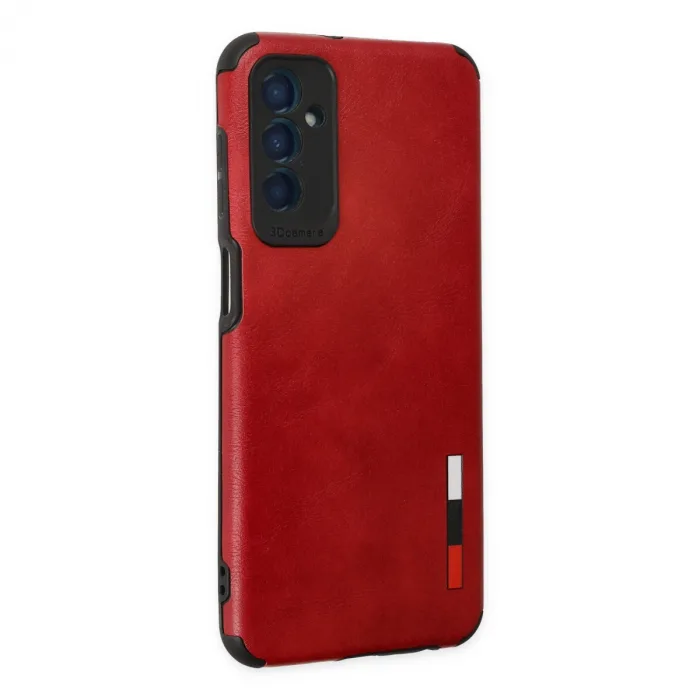 Samsung Galaxy M13 Kılıf Loop Deri Silikon - Kırmızı