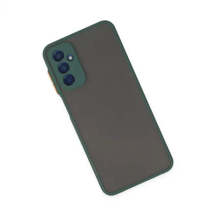 Samsung Galaxy M13 Kılıf Montreal Silikon Kapak - Yeşil