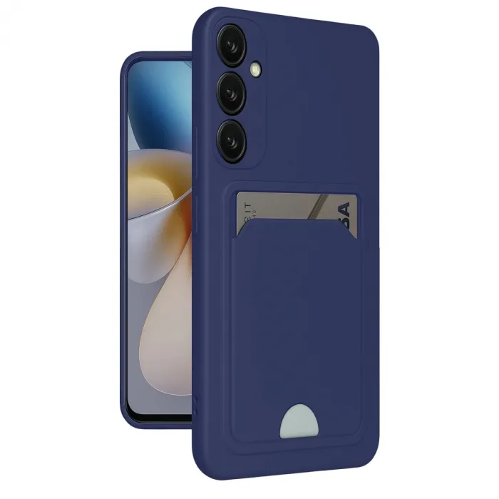 Samsung Galaxy M15 Kelvin Kartvizitli Silikon - Lacivert