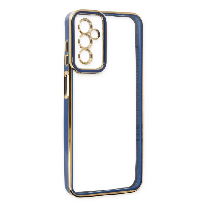 Samsung Galaxy M23 Kılıf Liva Lens Silikon - Mavi