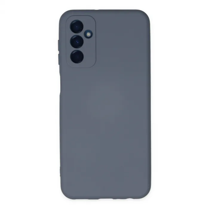 Samsung Galaxy M23 Kılıf Nano İçi Kadife Silikon - Gri