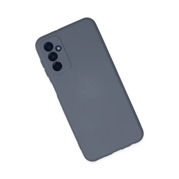 Samsung Galaxy M23 Kılıf Nano İçi Kadife Silikon - Gri