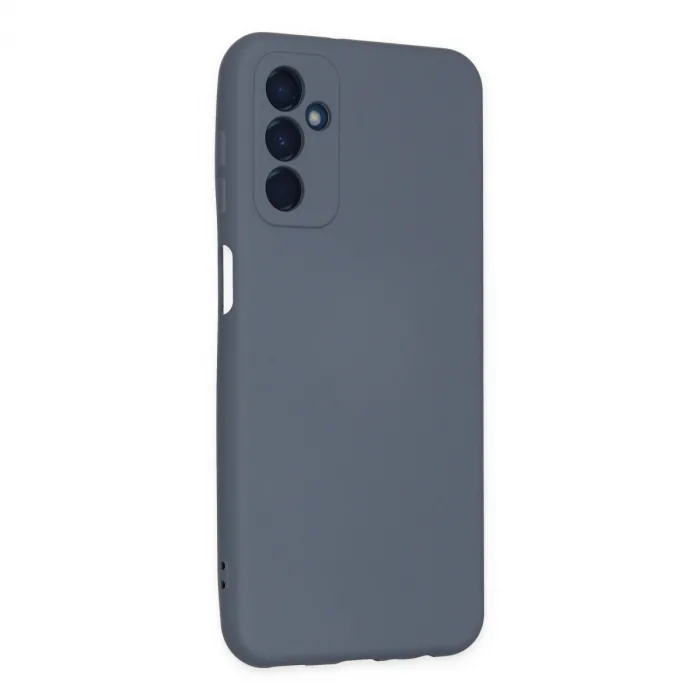 Samsung Galaxy M23 Kılıf Nano İçi Kadife Silikon - Gri