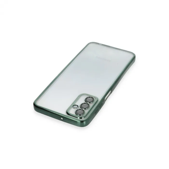 Samsung Galaxy M23 Kılıf Razer Lensli Silikon - Yeşil