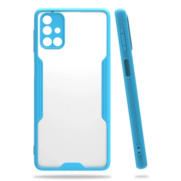 Samsung Galaxy M31s Kılıf Platin Silikon - Mavi