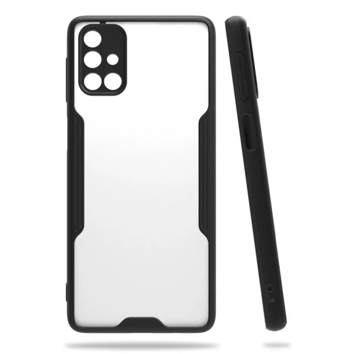 Samsung Galaxy M31s Kılıf Platin Silikon - Siyah