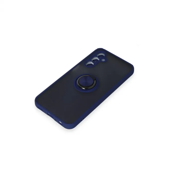 Samsung Galaxy M34 5g Kılıf Montreal Yüzüklü Silikon Kapak - Lacivert