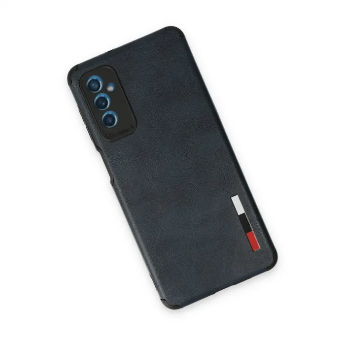 Samsung Galaxy M52 5g Kılıf Loop Deri Silikon - Lacivert