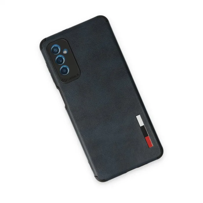 Samsung Galaxy M52 5g Kılıf Loop Deri Silikon - Lacivert