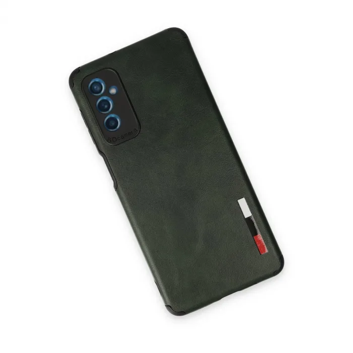 Samsung Galaxy M52 5g Kılıf Loop Deri Silikon - Yeşil