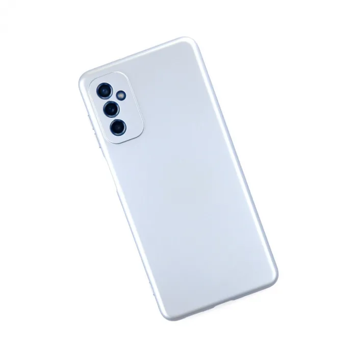 Samsung Galaxy M52 5g Kılıf Nano İçi Kadife Silikon - Sky Blue