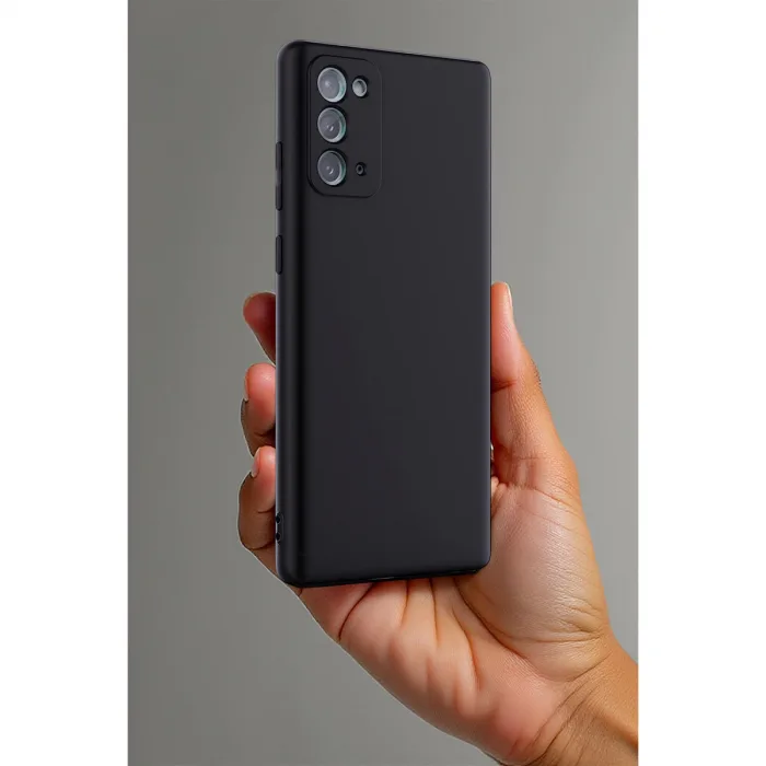 Samsung Galaxy Note 20 Kılıf First Silikon - Mavi