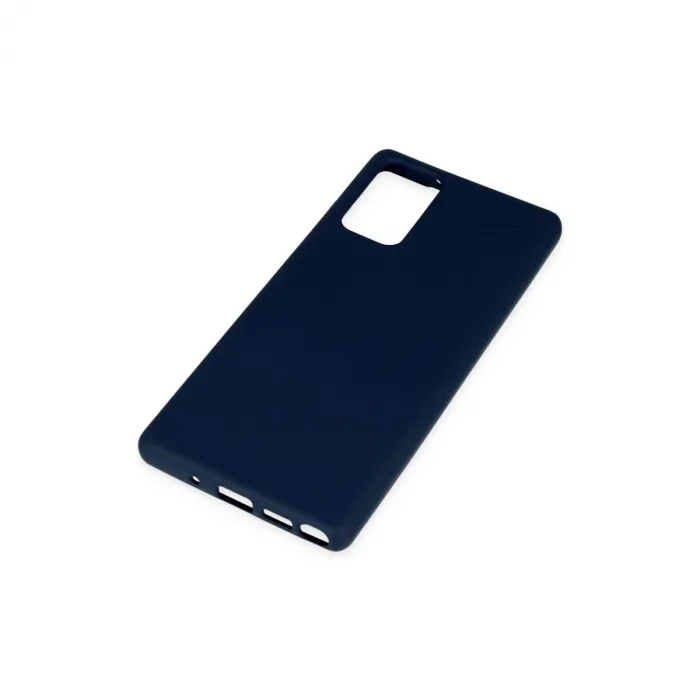 Samsung Galaxy Note 20 Kılıf Nano İçi Kadife Silikon - Lacivert