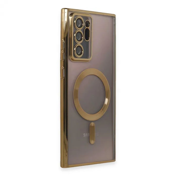 Samsung Galaxy Note 20 Ultra Kılıf Kross Magneticsafe Kapak - Gold