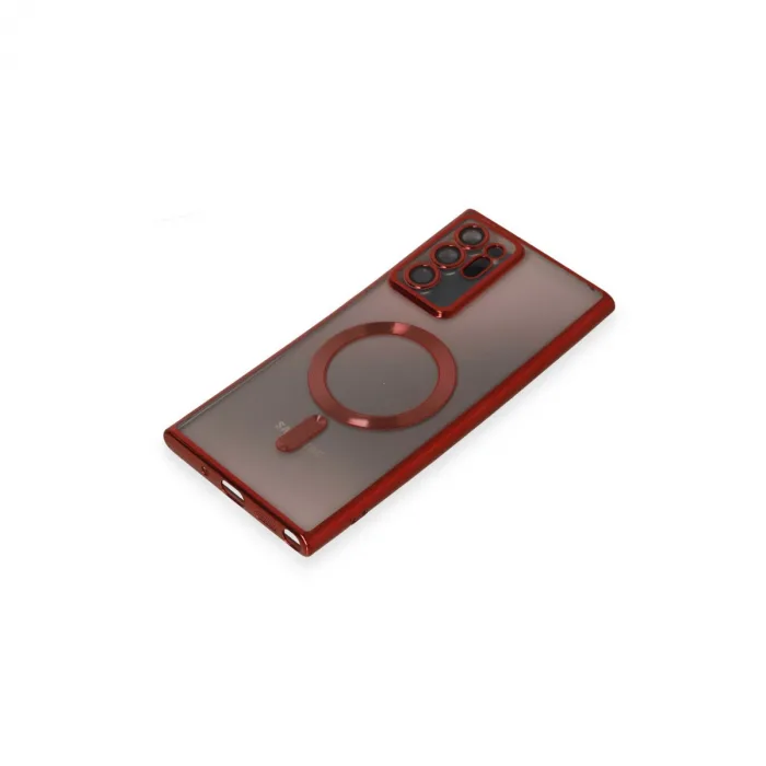 Samsung Galaxy Note 20 Ultra Kılıf Kross Magneticsafe Kapak - Kırmızı