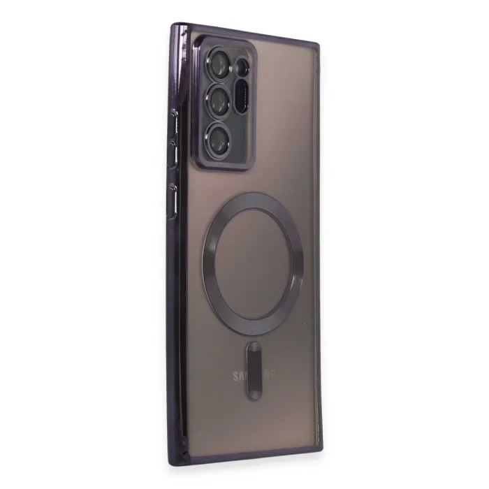 Samsung Galaxy Note 20 Ultra Kılıf Kross Magneticsafe Kapak - Mor