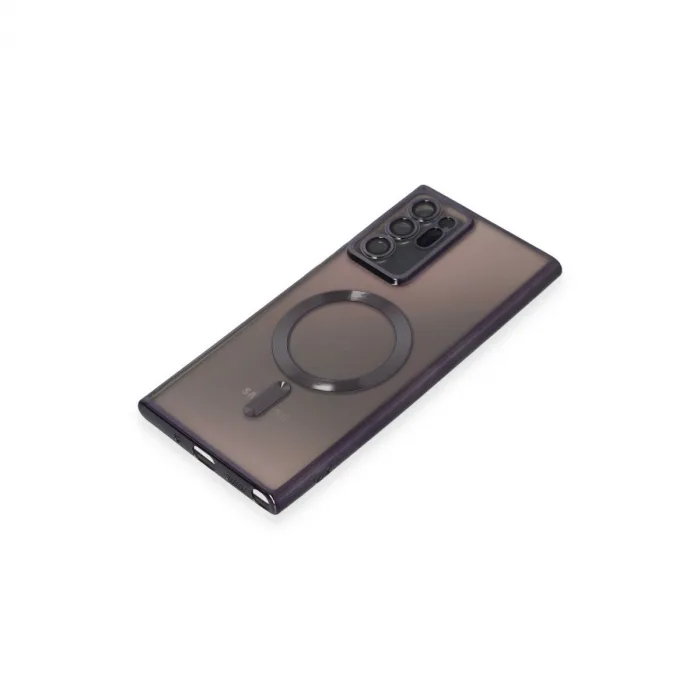 Samsung Galaxy Note 20 Ultra Kılıf Kross Magneticsafe Kapak - Mor