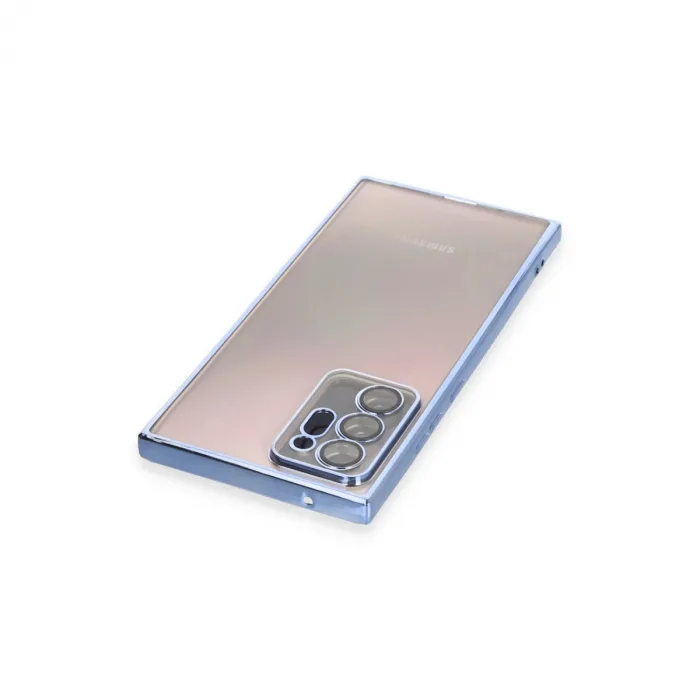 Samsung Galaxy Note 20 Ultra Kılıf Razer Lensli Silikon - Açık Mavi