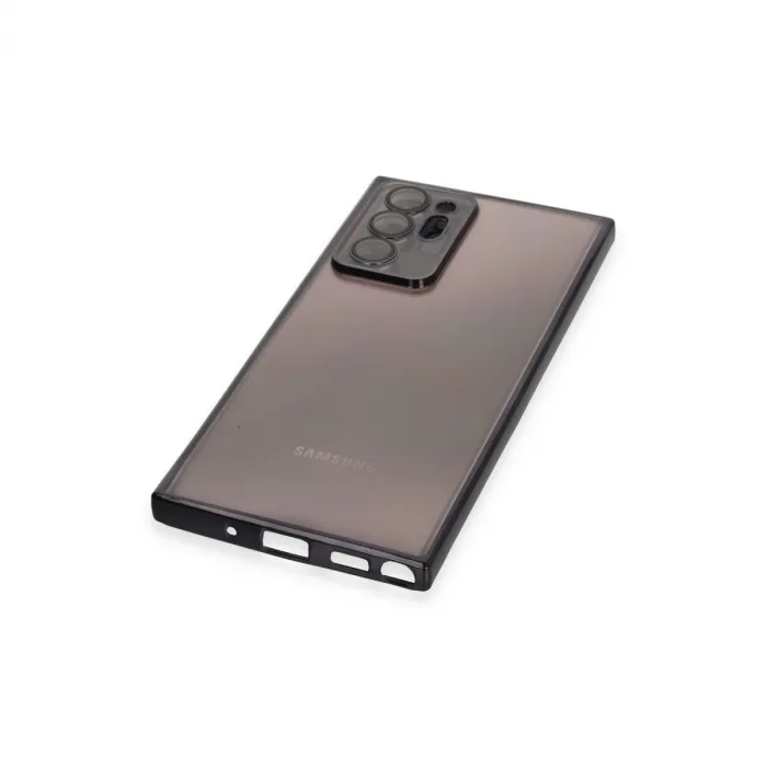 Samsung Galaxy Note 20 Ultra Kılıf Razer Lensli Silikon - Siyah