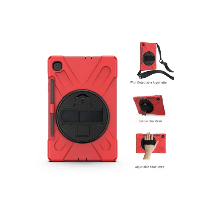 Samsung Galaxy P610 Tab S6 Lite 10.4 Kılıf Amazing Tablet Kapak - Kırmızı