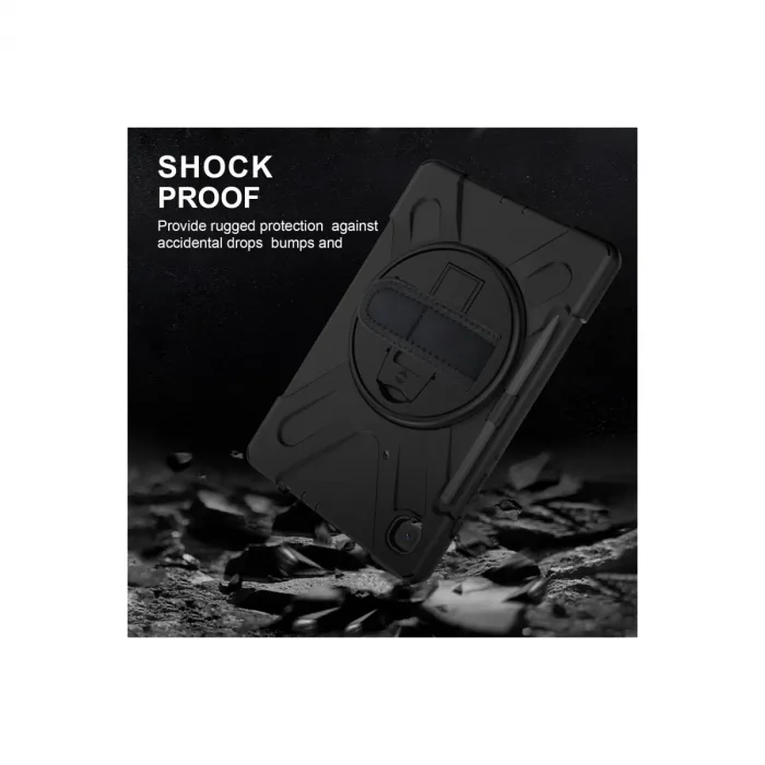 Samsung Galaxy P610 Tab S6 Lite 10.4 Kılıf Amazing Tablet Kapak - Siyah