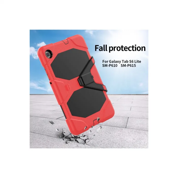 Samsung Galaxy P610 Tab S6 Lite 10.4 Kılıf Griffin Tablet Kapak - Kırmızı