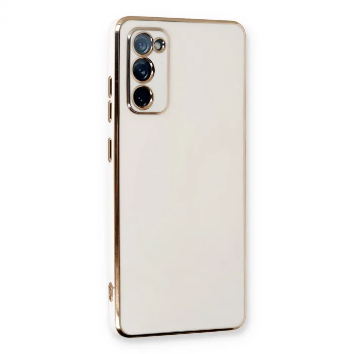 Samsung Galaxy S20 Fe Kılıf Volet Silikon - Beyaz
