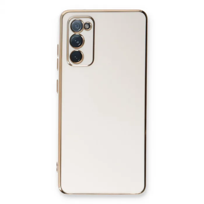 Samsung Galaxy S20 Fe Kılıf Volet Silikon - Beyaz