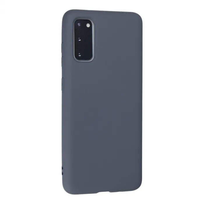 Samsung Galaxy S20 Kılıf Nano İçi Kadife Silikon - Gri