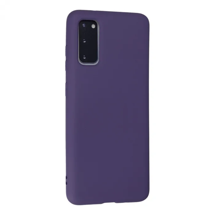 Samsung Galaxy S20 Kılıf Nano İçi Kadife Silikon - Mor