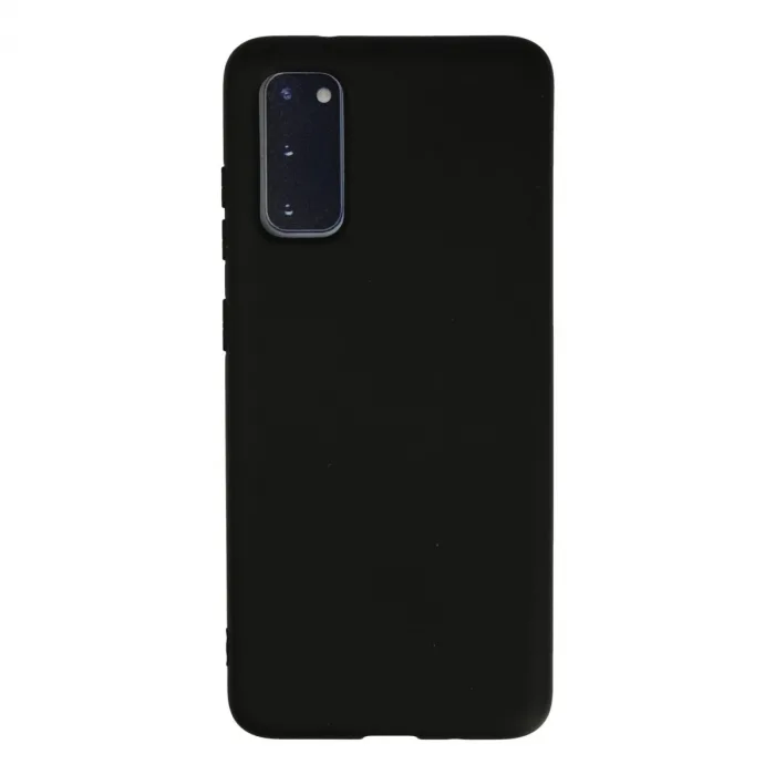 Samsung Galaxy S20 Kılıf Nano İçi Kadife Silikon - Siyah