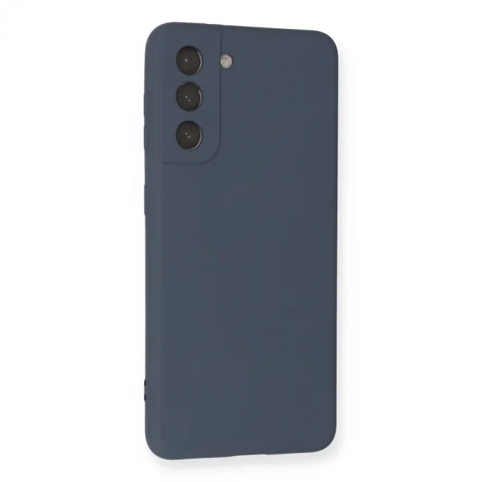 Samsung Galaxy S21 Kılıf Nano İçi Kadife Silikon - Gri