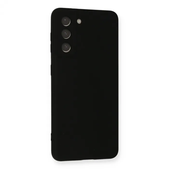 Samsung Galaxy S21 Kılıf Nano İçi Kadife Silikon - Siyah