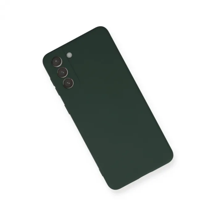 Samsung Galaxy S21 Plus Kılıf Nano İçi Kadife Silikon - Koyu Yeşil
