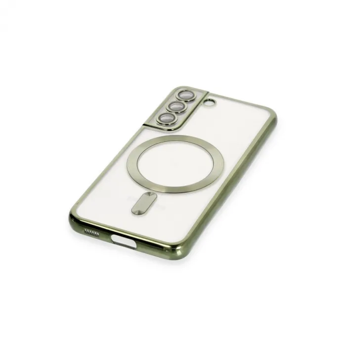 Samsung Galaxy S22 Kılıf Kross Magneticsafe Kapak - Koyu Yeşil