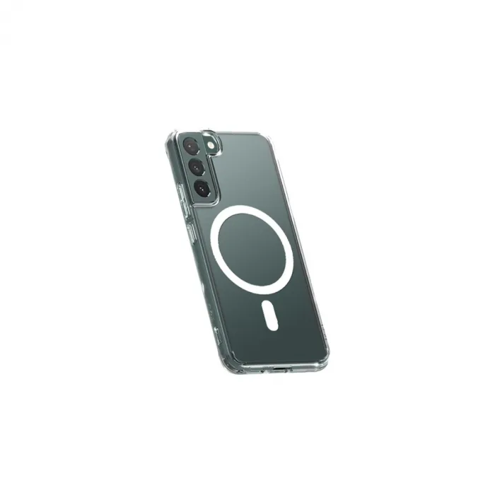 Samsung Galaxy S22 Plus Kılıf Magneticsafe Şeffaf Silikon - Şeffaf