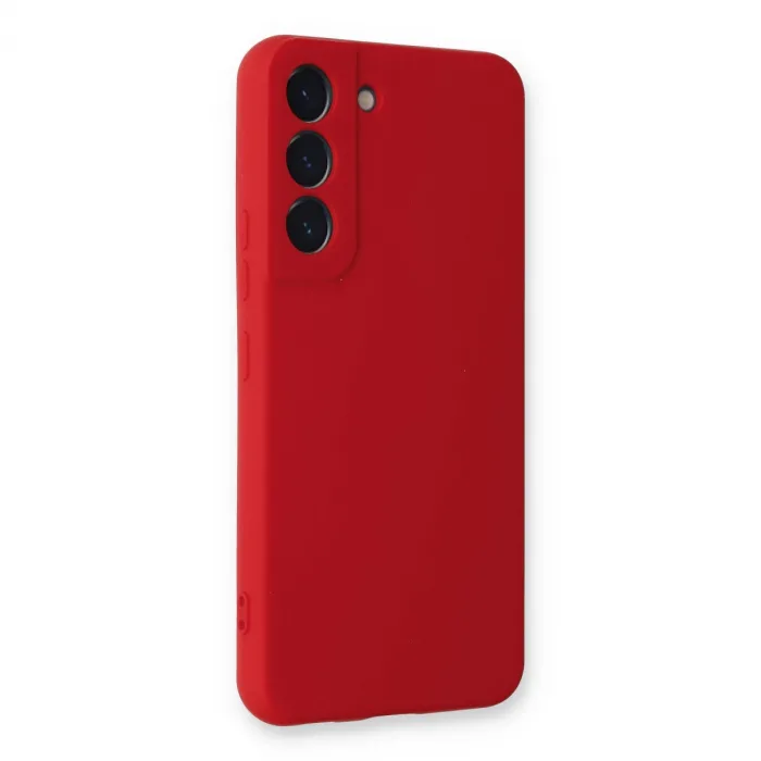 Samsung Galaxy S22 Plus Kılıf Nano İçi Kadife Silikon - Kırmızı