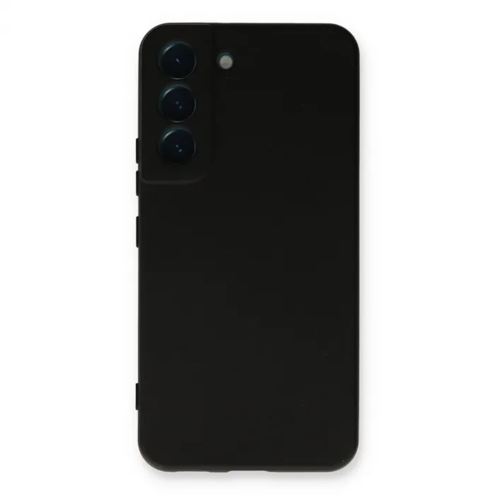 Samsung Galaxy S22 Plus Kılıf Nano İçi Kadife Silikon - Siyah