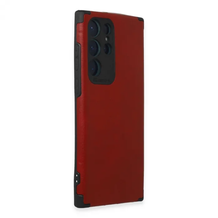 Samsung Galaxy S22 Ultra Kılıf Loop Deri Silikon - Kırmızı