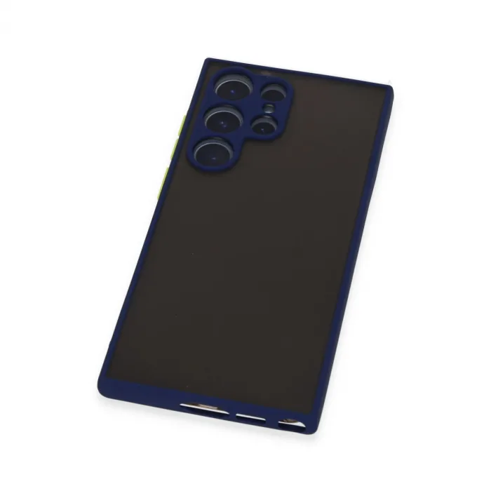 Samsung Galaxy S22 Ultra Kılıf Montreal Silikon Kapak - Lacivert