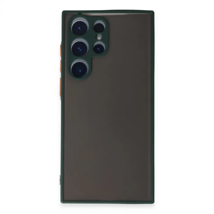 Samsung Galaxy S22 Ultra Kılıf Montreal Silikon Kapak - Yeşil