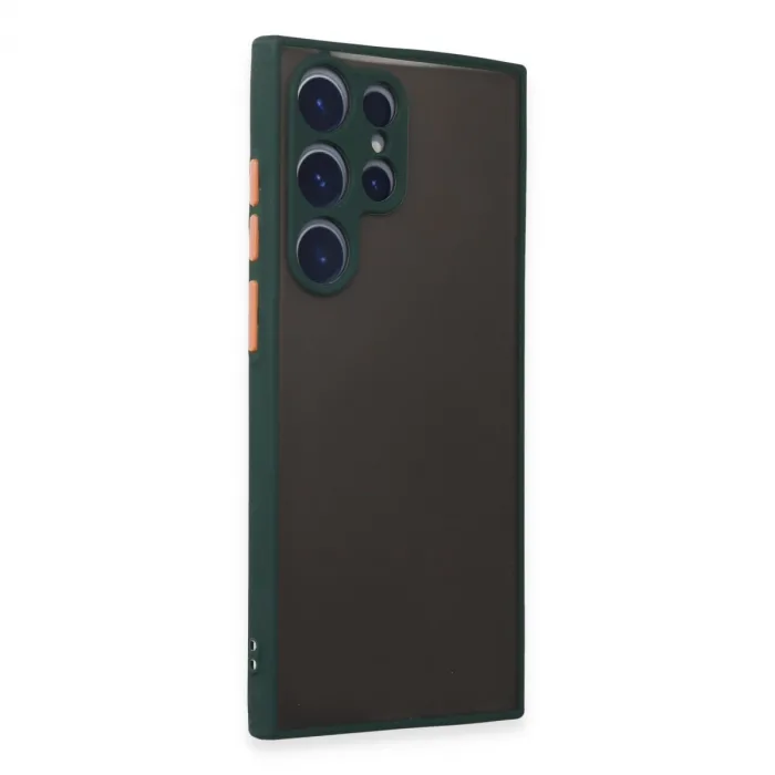Samsung Galaxy S22 Ultra Kılıf Montreal Silikon Kapak - Yeşil
