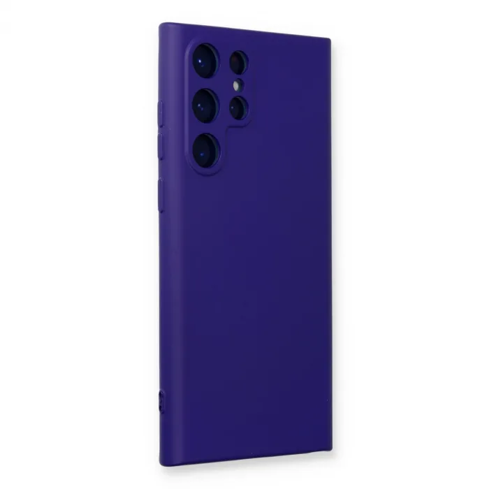 Samsung Galaxy S22 Ultra Kılıf Nano İçi Kadife Silikon - Mor