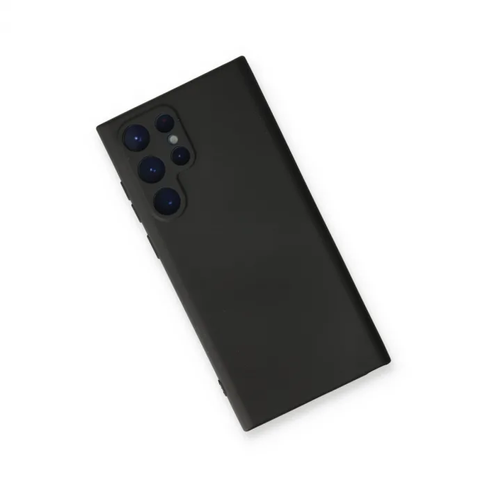 Samsung Galaxy S22 Ultra Kılıf Nano İçi Kadife Silikon - Siyah