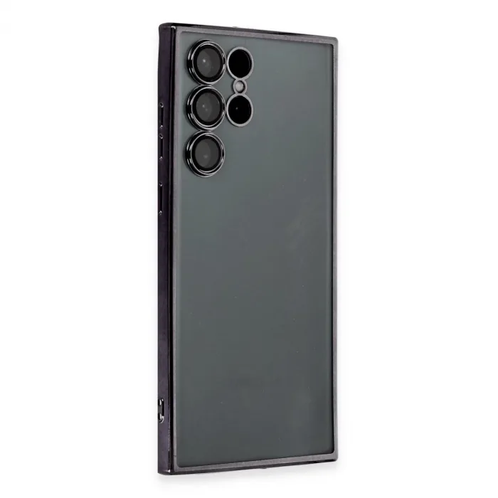 Samsung Galaxy S22 Ultra Kılıf Razer Lensli Silikon - Siyah