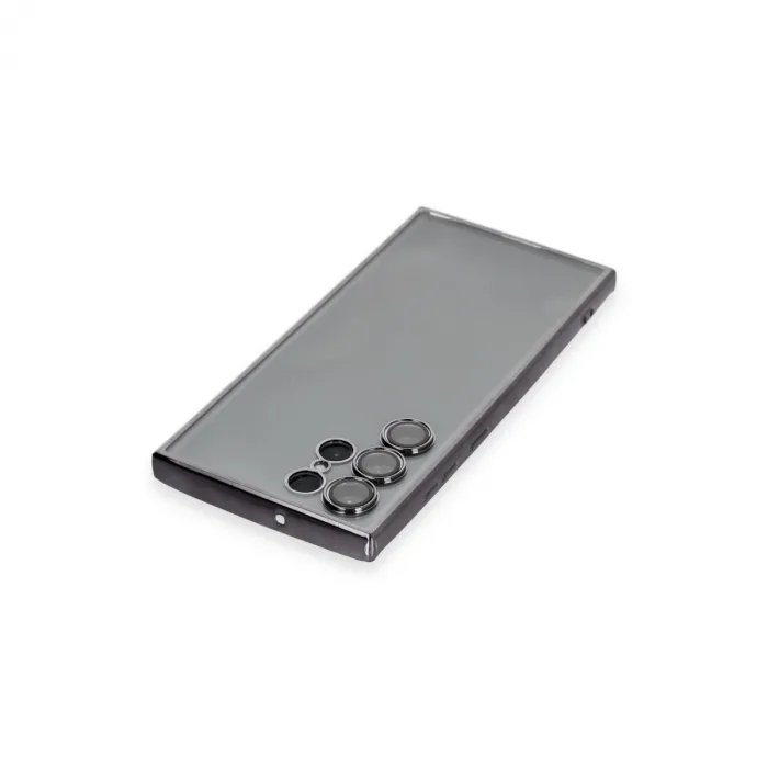 Samsung Galaxy S22 Ultra Kılıf Razer Lensli Silikon - Siyah