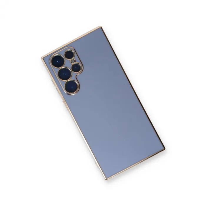 Samsung Galaxy S22 Ultra Kılıf Volet Silikon - Mavi