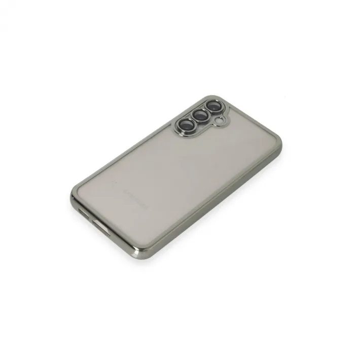 Samsung Galaxy S23 Fe Kılıf Razer Lensli Silikon - Gümüş